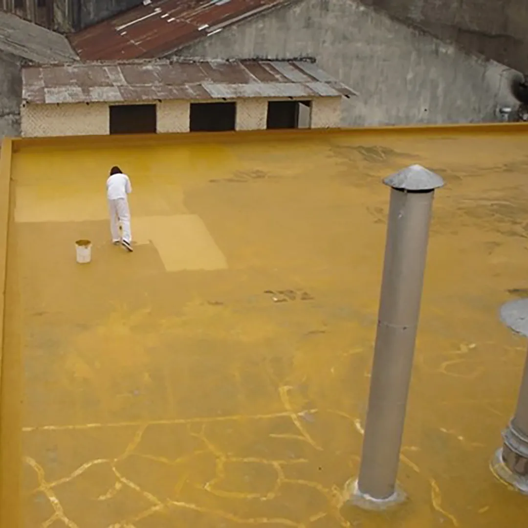 IMPERMEABILIZACION CON MEMBRANA POLIURETANICA EN GRANDES SUPERFICIES